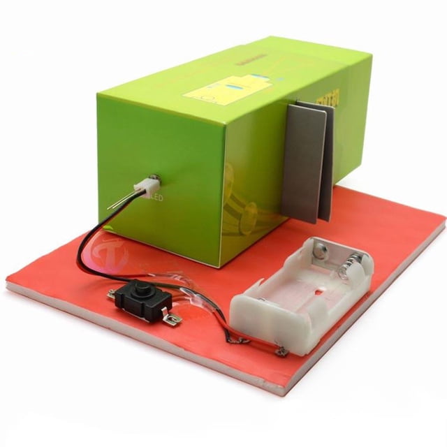 Lámpara modelo de proyector de diapositivas DIY, materiales hechos a mano, juguete de experimento científico