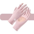 thumbnail image 2 of Women's Driving Gloves Touch Sreen Thin Gloves UV Sun Protection Gloves Summer Ice Silk Non Slip Gloves Free Size, 2 of 2