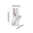thumbnail image 3 of MMJ Vase Ballet Shoe Shaped Resin Modern Decorative Flower Planter Black White 5.91x4.72x9.17in for Home Desktop Centerpiece, 3 of 6