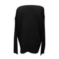 thumbnail image 4 of Umfun Sweaters for Women 2023 Loose Soft Pullover Sweater Tops Sweater Neck Hollow Out Loose Sweater, 4 of 4