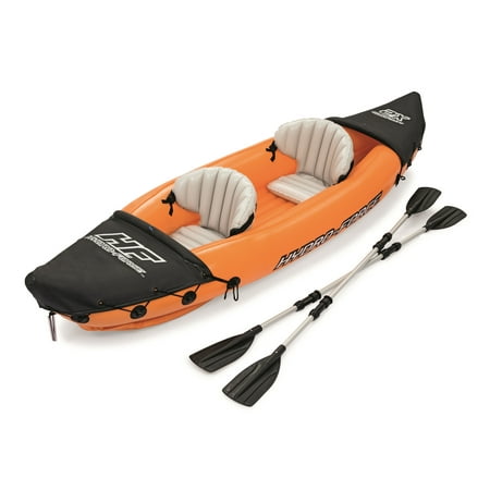Lite-Rapid X2 Inflatable Kayak Boat Raft with 2 Aluminum (Best Aluminum Bay Boat)