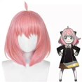 thumbnail image 1 of Spyfamily Anya Wig Women Pink Bob Short Hair Wigs Cosplay Party Full Head Wigs Tw, 1 of 5