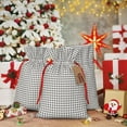 thumbnail image 6 of Rocae Airplane for Christmas Drawstring Linen Gift Bag with Drawstrings Treat Bag Goody Present Bags for Christmas Party Favor-Small, 6 of 9