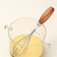 thumbnail image 5 of Stainless Steel Wire Whisk for Cooking, Wooden Handle Kitchen Multi Function Non Stick Balloon Whisk Egg Beater for Blending Whisking Beating Frothing Stirring Batters, 5 of 8