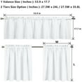 thumbnail image 4 of 3 Pieces St. Patricks Day Kitchen Curtain Valance and Tiers Set, Rainbow Hat Kitchen Window Curtain Toppers and Valances Decor Rod Pocket Curtains Set Window Treatment, 4 of 4