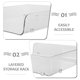 thumbnail image 3 of SKISUNO Separadores Transparentes Para Estantes De Refrigerador Para Almacenar Alimentos Frescos, 3 of 8