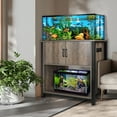 thumbnail image 2 of YIORTWO 40 Gallon Aquarium Stand with Power Outlets & Storage, Heavy Duty Double Tank Fish Tank Stand for 40-50 Gallon Tanks, 660LBS Capacity, Gray, 2 of 6