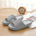 thumbnail image 5 of Cloud Slide Sandal for Women and Men, Pillow Slippers Thicken Sole Slide, Shower Bathroom Slides Sandals, Slides Super Comfy Soft Foam Slip-Resistant Slides, 5 of 6