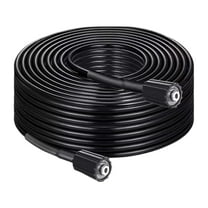Pressure Washer Hose,50" M22 Fitting Kink Resistant Power Washer Hose,High Tensile Wire Braided Power Washer Hose,Kink Proof Extension Hose for Cars Floors Swimming Pool Washing(Black)