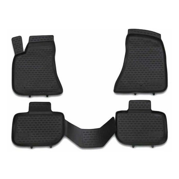 OMAC Floor Mats Liner for Dodge Charger RWD 2011-2021 Black TPE All-Weather 4Pcs