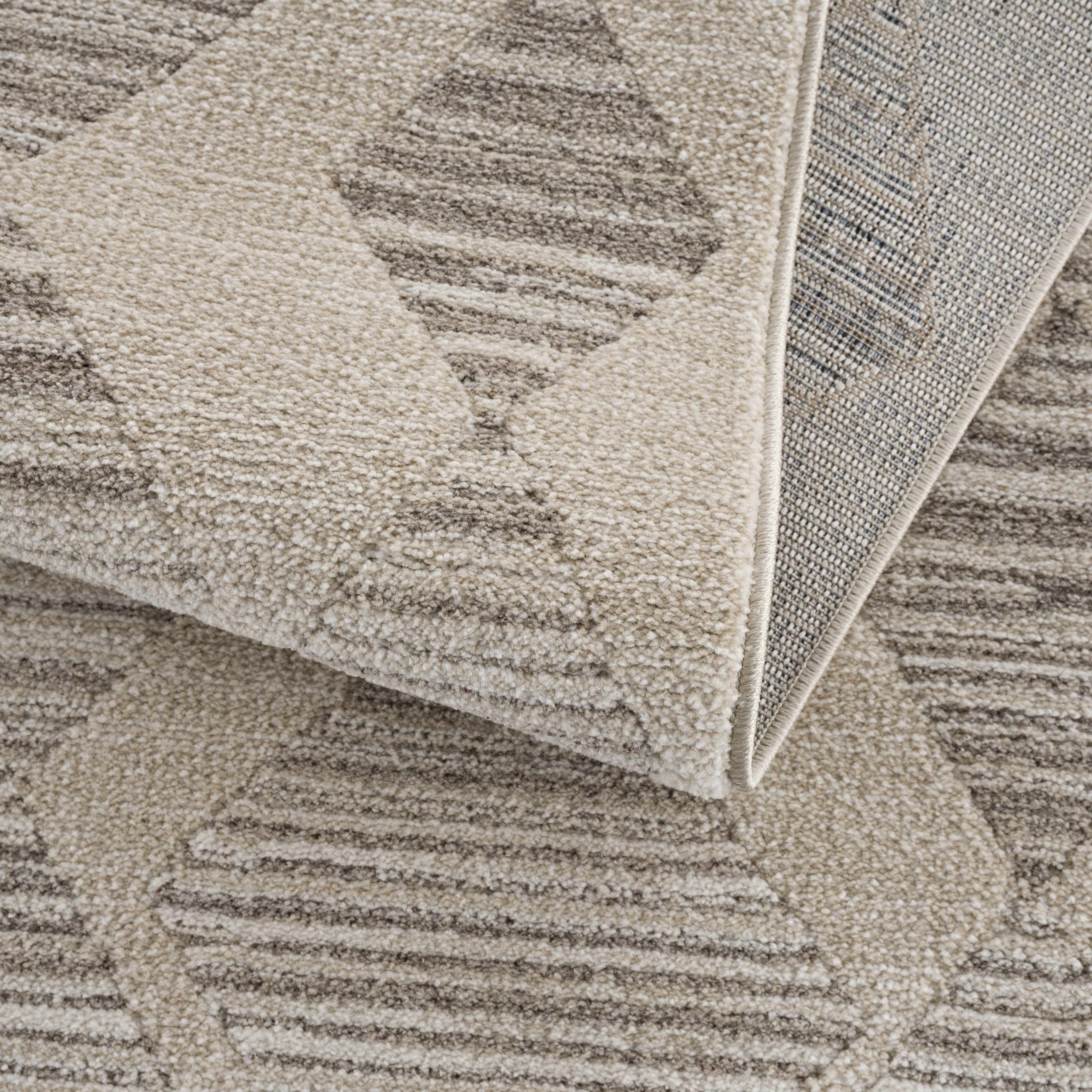 Hauteloom Casablanca Collection Living Room Bedroom Runner Rug - Cozy Moroccan Farmhouse Carpet - Brown, Beige - 2'7" x 7'3"