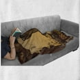 thumbnail image 6 of Fantasy Soft Flannel Fleece Throw Blanket, Giant Dinosaur on Cliffs Cave Wild Fossil Jurassic Animal Illustration, Cozy Plush for Indoor and Outdoor Use, 50" x 70", Apricot Redwood, by Ambesonne, 6 of 6