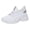 White, variant on Rokment Women's Running Cross Trainning Shoes Fall Comfort Athletic Gym Fitness Trekking Jogging Sneakers Outdoor Sport Slip on Basketball Tennis Footwear Black Size 6.5