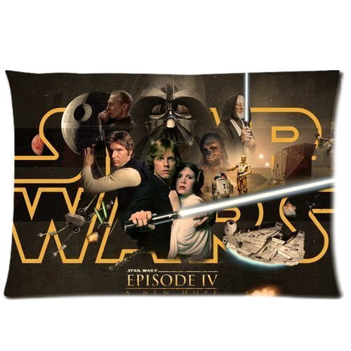QIFEIHA Star Wars Pillowcase Cushion Cover Two Sides Printing Size 20x30 inch