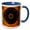 Blue/White, variant on 3drose, Morocco. a Graphic Silhouetted Detail of a Moroccan Lamp., 11oz Two-tone Red Mug