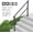 Black-Straight, variant on ANHXN Handrails for Outdoor Steps, Stair Hand Rail Kit, Transitional Carbon Steel Railings with Installation Kit, Stair Rails for Seniors, Concrete Steps & Porch & Deck