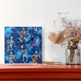 thumbnail image 2 of Skeletons Playing Musical Wall Clock Square Clock Decoration Creative Clock Dual Use Black Pointer 7.78in, 2 of 10