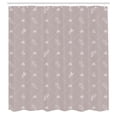 thumbnail image 2 of Ambesonne Vintage Shower Curtain, Nude Tone Dots and Branches, 69"Wx84"L, Warm Taupe and Pearl, 2 of 4
