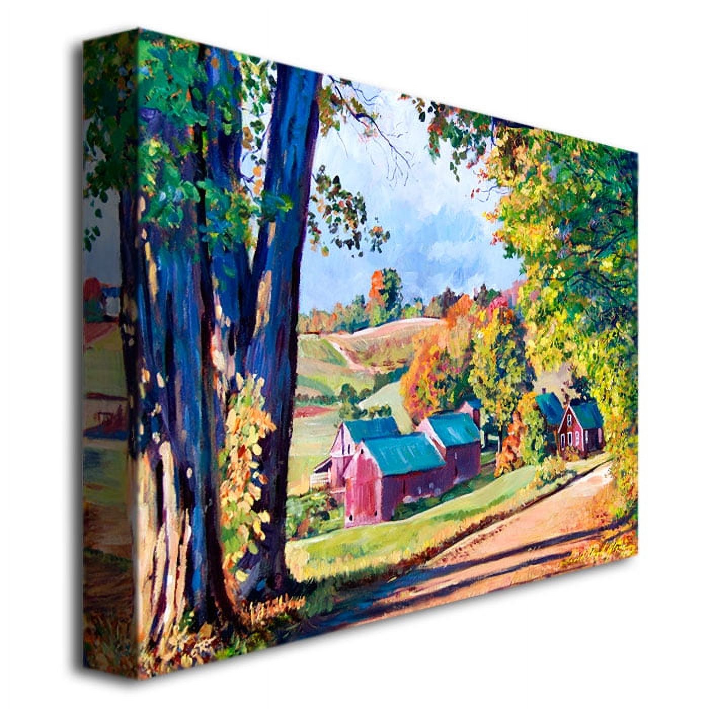 David Lloyd Glover 'Road to Jenne Farm, Vermont' Canvas
