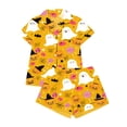 thumbnail image 5 of jiaxiM Womens Pajama Set, Halloween Pjs, Womens Halloween Pajama Sets, Pumpkin Print 2 Piece Outfit, Short Sleeve Top And Shorts, Lightweight Summer Loungewear Sleepwear, 5 of 5