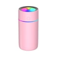 thumbnail image 2 of Inteprter Difusor de aceite de alimentación USB con luz nocturna LED de tamaño pequeño para humidificación a Electrodomésticos rosa, 2 of 6