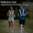 thumbnail image 4 of Bandas de chaleco reflectantes de alta visibilidad para muñeca, brazo, tobillo, pierna, correas reflectantes de seguridad para correr de noche, ciclismo, 4 of 6