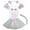 White, variant on Petitebelle Wings Headband Bowtie Tail Gloves Tutu Shirt 6pc Costume (Pink, 5-6 Years)