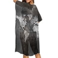 thumbnail image 4 of HELLHERO World Map Long Kimono Swimsuit Cover Up Quick Dry High Quality Fabrics Lightweight Bathing Suit Cover Up, 4 of 6