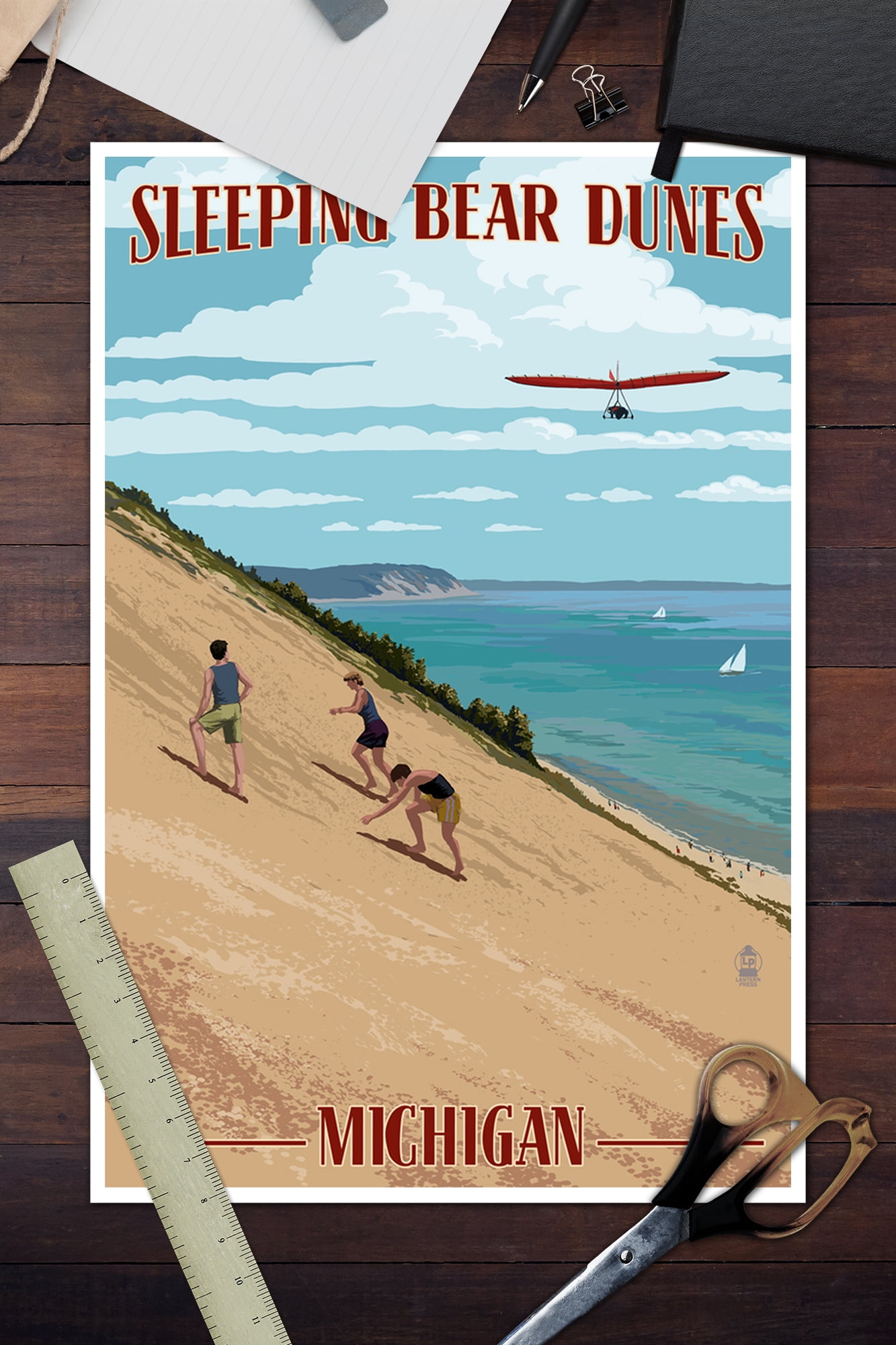 Rangeley Lakes, Maine - Fly Fishing Scene - Lantern Press Artwork (12x18 Art Print, Wall Decor Travel Poster), Size: 12 x 18