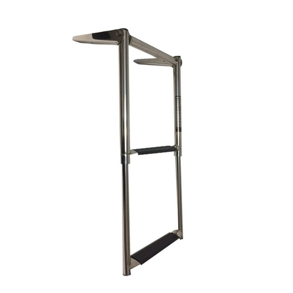 Pactrade Marine Boat Swim Stainless Steel 2 Step Telescopic Drop Ladder