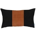 thumbnail image 2 of Apolena Boho-Chic Lumbar Decorative Vegan Faux Leather Pillow Cover & Insert, 2 of 7