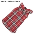 thumbnail image 2 of Abrigo de algodón inglés a cuadros para mascotas, ropa para perros, abrigo de algodón para perros pequeños, medianos y grandes, 2 of 5