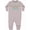 AC-Heather Grey, variant on Life is Better at the Cabin, Deer Antlers, Camping Baby Fleece Romper