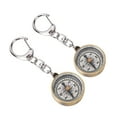 thumbnail image 1 of 2PCS Petit, Porte-Clés Vintage en Alliage de Zinc Portable Porte-Clés Compact pour Outils de Navigation Extérieure, 1 of 8