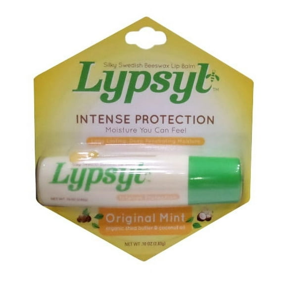 Lypsyl Intense Protection Original Mint, Lip Balm 0.10 oz (Pack of 2)