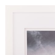 Gallery Solutions White Picture Frame Double White Mat Airfloat Wall Display 20 x 24 For 16x20 Photo 1-pack