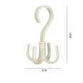thumbnail image 3 of Fdelink 360 Hook,Rotating Clothes Hanger,Belt Hangers for Closet 360 Rotating Scarf Tie Rack 4 Colors Handy 4Pcs Hooks,Multi Use Hook,4Pc Hook, 3 of 9