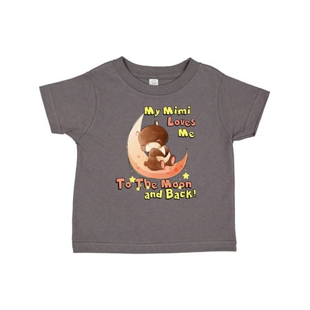 

Inktastic My Mimi Loves Me to the Moon and Back Boys or Girls Toddler T-Shirt