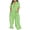 Green, variant on LOVZFMLL Fashion Women Casual-Neck Solid Short Sleeve Shirt Short Jumpsuit Yellow S