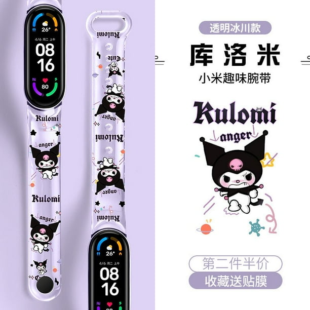 Pulseras Kawaii Sanrio Kuromi para Xiaomi 7 6 5 4 3 pulsera Mi Band correa de reloj de dibujos animados accesorios de correa de reloj para ninos Walmart en linea