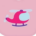 thumbnail image 4 of Inktastic Helicopter Pink Girls Girls Baby Bib, 4 of 4