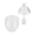 thumbnail image 4 of Riousery 265ml Transparent Beehive Honey Jar with Dripper Stick, Clear PC Acrylic Syrup Dispenser for Kitchen Storage (9.3x14.3cm / 3.7x5.6 Inches), 4 of 9