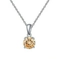 thumbnail image 5 of LINXIQIN Four-Prong Moissanite Pendant Women's Colorful Moissanite Necklace, 5 of 9