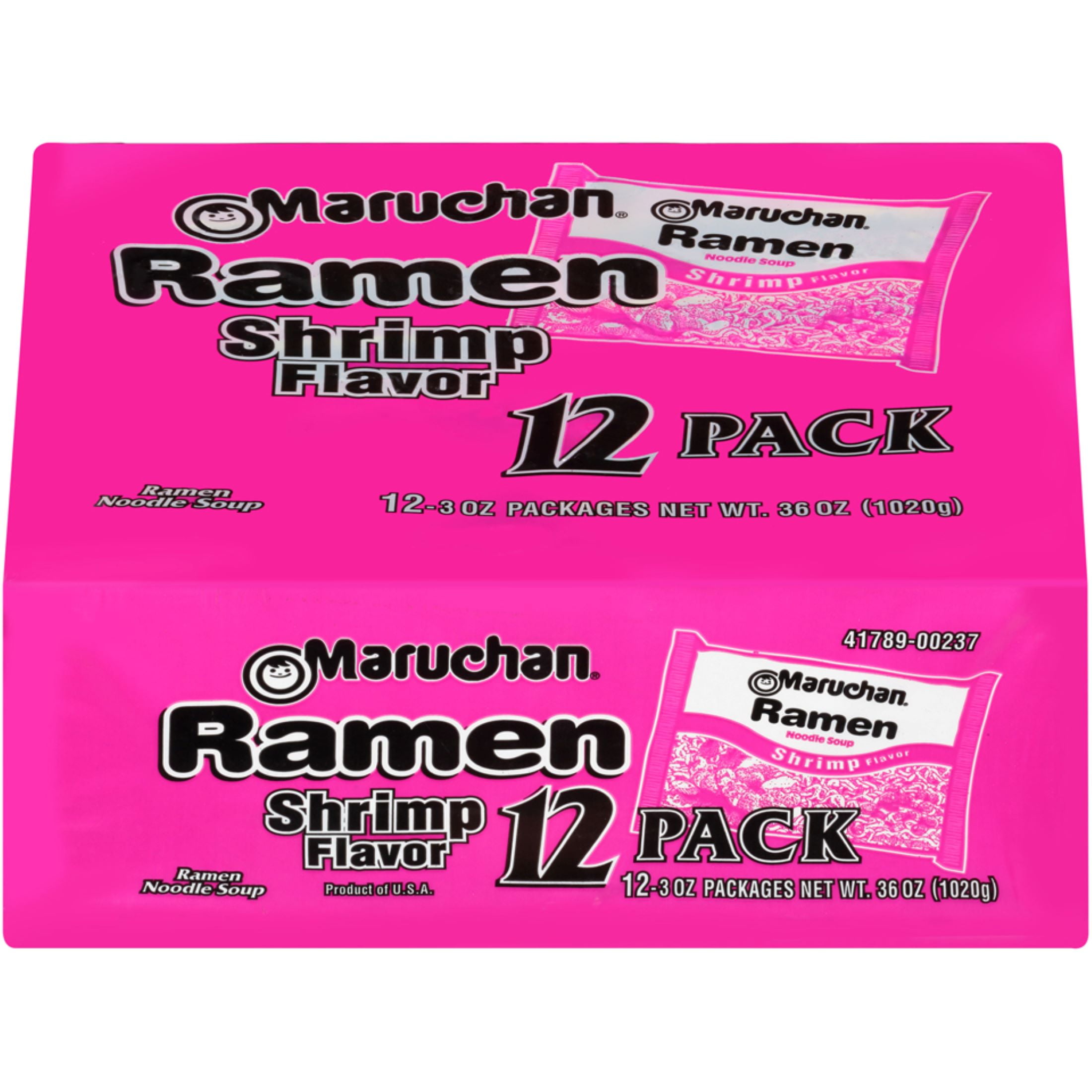Maruchan Ramen Noodle Shrimp Flavor Soup, 3 oz, 12 PACKShelf Stable Package