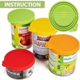 thumbnail image 2 of Suministros reutilizables para mascotas Tapas para latas de alimentos frescos Tapas para latas de silicona Tapas para latas de alimentos, 2 of 6