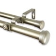 thumbnail image 4 of Rosen 1 inch Double Curtain Rod 48-84 Inch - Satin Nickel, 4 of 4
