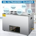thumbnail image 2 of 30L/ 7.9 Gal Professional Ultrasonic Cleaner with Digital Timer&Heater(600W Heater,500W Ultrasonic),Ultrasonic Carburetor Cleaner for Wrench Tools Mental Instrument Apparatus, 2 of 7