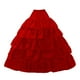 thumbnail image 1 of Crinolina de aro nupcial de poliéster, accesorios de boda Vestido de fiesta Enaguas Enagua de aro de cintura elástica para fiesta de graduación Rojo 4 Aros Sunnimix Enaguas Crinolina, 1 of 4