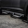 thumbnail image 2 of Westin Automotive Nerf Bar 56-138352 HDX; With Drop Down Steps; 3 Inch Square Straight; Powder Coated; Black; Stainless Steel; With Welded End Caps; Rocker Panel Mount, 2 of 14