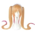 thumbnail image 1 of Unique Bargains Pelucas de cabello humano para mujer 39" Rubio Rosa Pelucas con gorro de peluca, 1 of 8